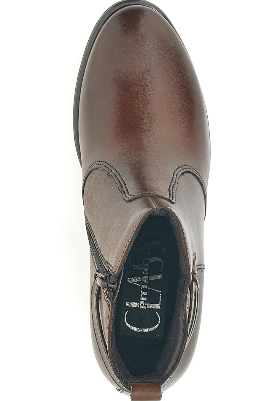 Stivaletti marroni in vera pelle con doppia fibbia 1976-PITTARELLO CLASS Clearance