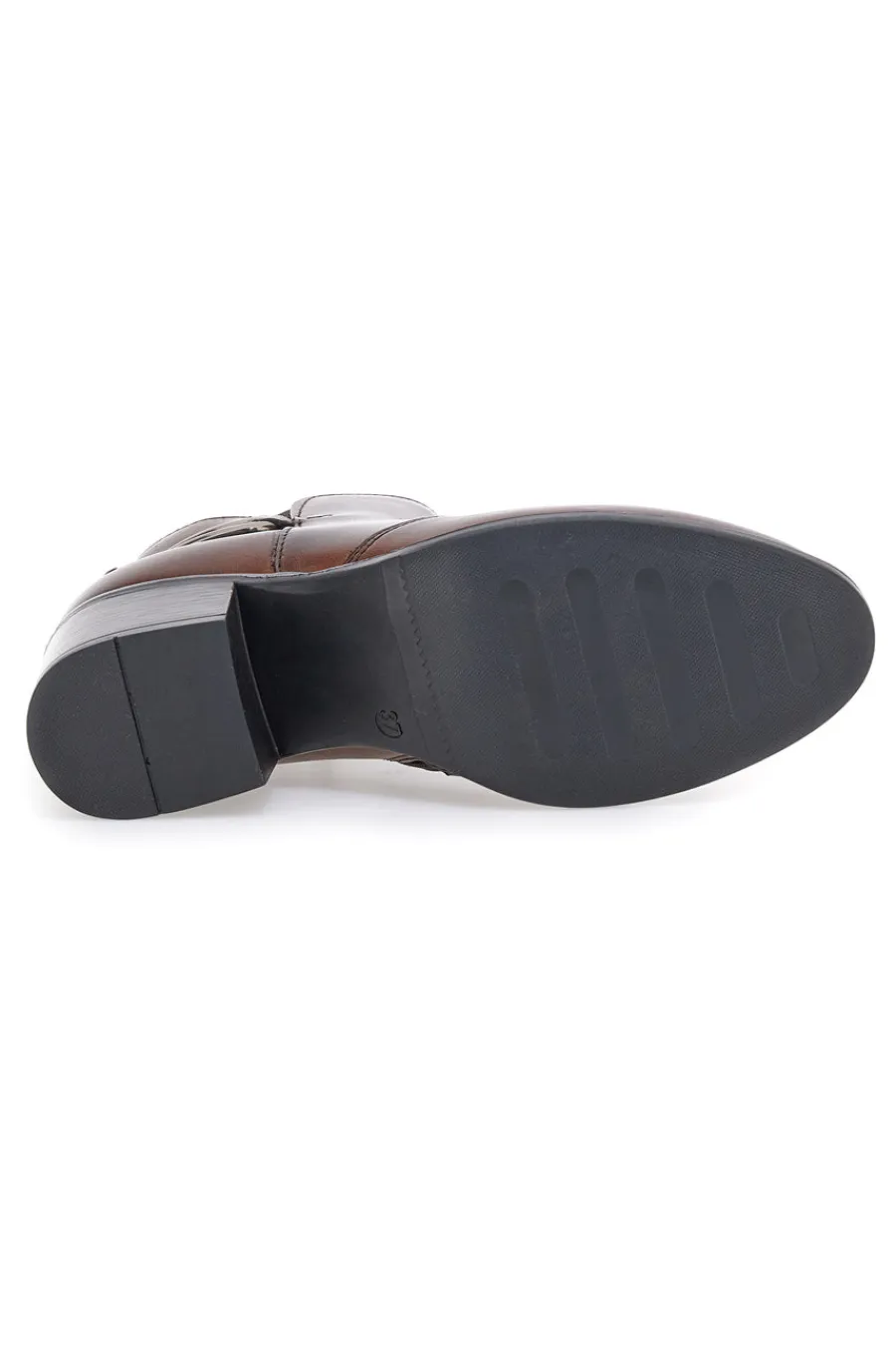 Stivaletti marroni in vera pelle con doppia fibbia 1976-PITTARELLO CLASS Clearance