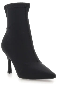 Stivaletti neri a calza con tacco a spillo P632-THE FIRST Best