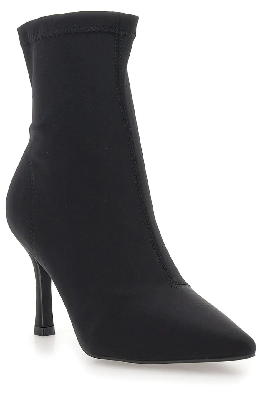 Stivaletti neri a calza con tacco a spillo P632-THE FIRST Best