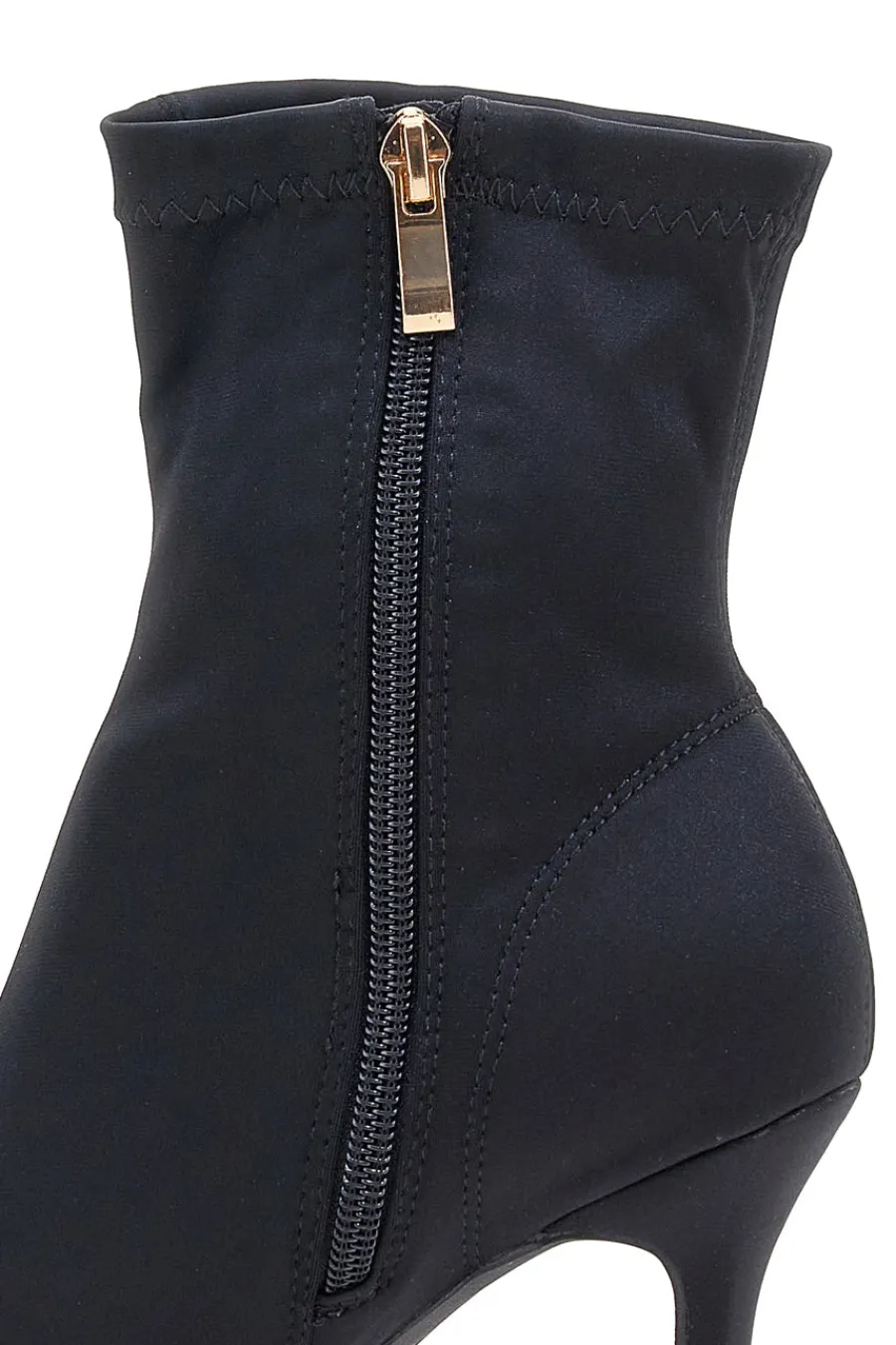 Stivaletti neri a calza con tacco a spillo P632-THE FIRST Best