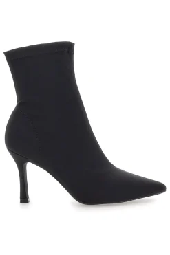 Stivaletti neri a calza con tacco a spillo P632-THE FIRST Best