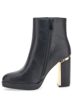 Stivaletti Neri con Dettagli Dorati e Tacco Alto RQ23WT8-LE HAVRE PARIS Best
