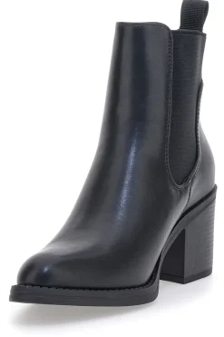 Stivaletti Neri con Elastici Laterali e Tacco Largo Capsule 24186006-PITTARELLO Best