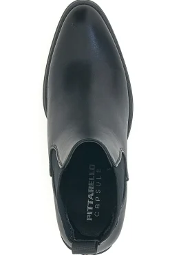 Stivaletti Neri con Elastici Laterali e Tacco Largo Capsule 24186006-PITTARELLO Best