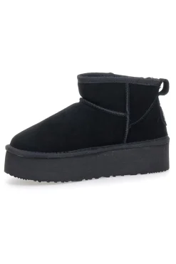 Stivaletti Neri con Pelo e Tomaia in Pelle WD5002SA-MON DIEU Online