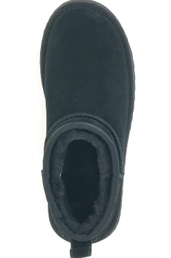 Stivaletti neri con pelo interno stile pantofola 3547-PITTARELLO WOW Outlet