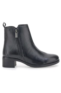 Stivaletti Neri con Tomaia in Pelle SF1202-PRIMA RIGA