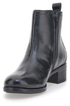 Stivaletti Neri con Tomaia in Pelle SF1202-PRIMA RIGA
