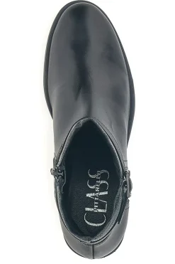 Stivaletti neri in pelle con fibbia laterale 853065-PITTARELLO CLASS Discount