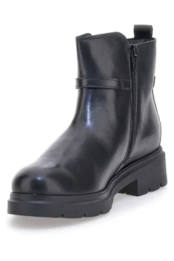 Stivaletti neri in pelle con morsetto 849240-PITTARELLO CLASS New