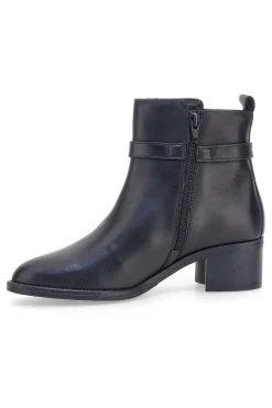 Stivaletti neri in pelle con tacco basso 852160-PITTARELLO CLASS Discount