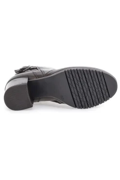 Stivaletti neri in pelle con tacco largo 3121-PITTARELLO CLASS Discount