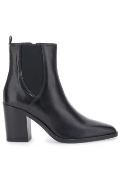 Stivaletti Neri Vera Pelle Con tacco a Blocco 52145-PITTARELLO GLAM Outlet