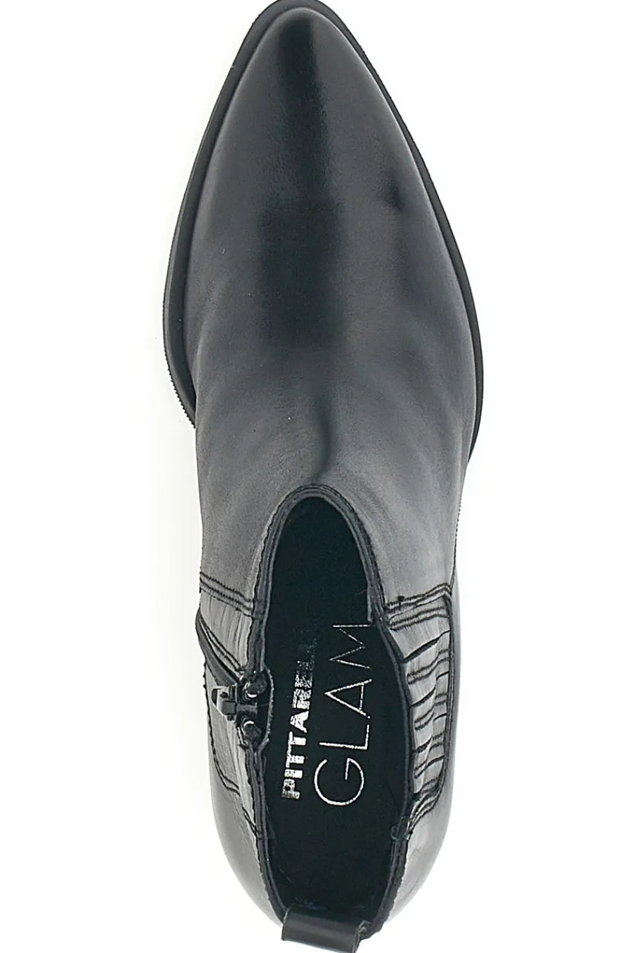 Stivaletti Neri Vera Pelle Con tacco a Blocco 54240-PITTARELLO GLAM Online