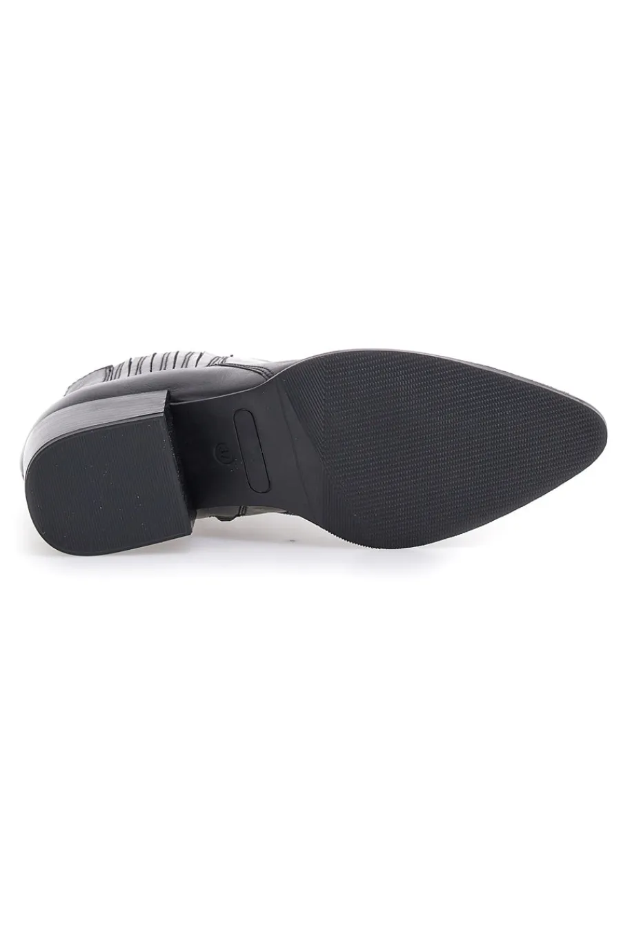 Stivaletti Neri Vera Pelle Con tacco a Blocco 54240-PITTARELLO GLAM Online