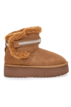 Stivaletti pantofole con pelo e suola platform L1264-MON DIEU Sale