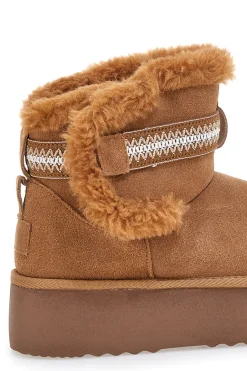 Stivaletti pantofole con pelo e suola platform L1264-MON DIEU Sale