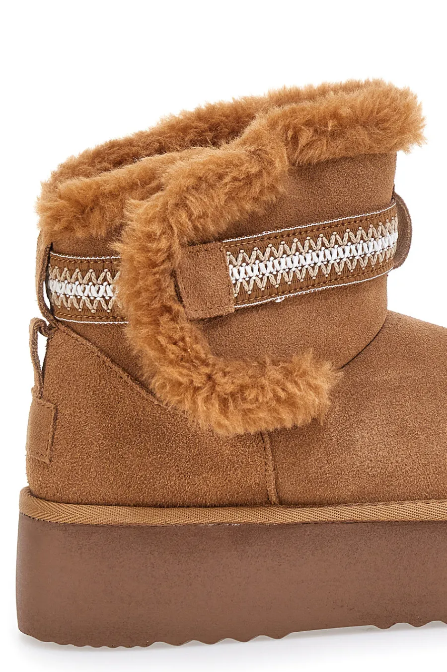 Stivaletti pantofole con pelo e suola platform L1264-MON DIEU Sale