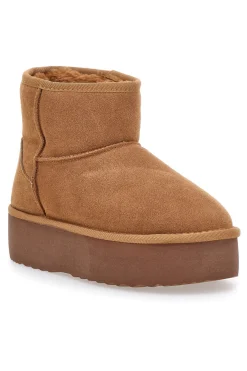 Stivaletti pantofole con suola platform e interno in pelo L1251-MON DIEU New