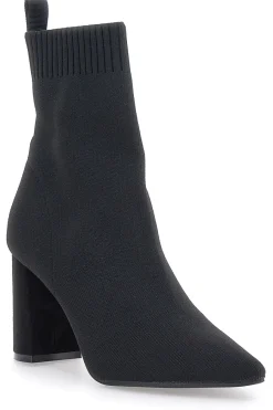Stivaletti Socks Neri a Punta con Tacco Alto 484-THE FIRST Online