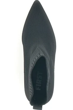 Stivaletti Socks Neri a Punta con Tacco Alto 484-THE FIRST Online