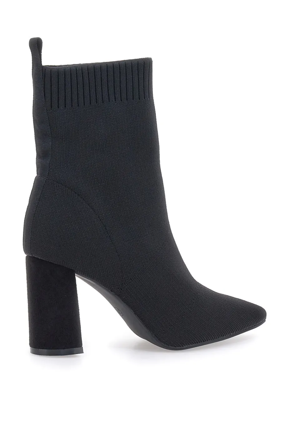 Stivaletti Socks Neri a Punta con Tacco Alto 484-THE FIRST Online