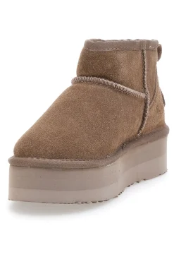 Stivaletti con Pelo e Tomaia in Pelle WD5002SA-MON DIEU Best