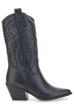 Stivaletti Texani Neri Con Tomaia Ricamata Made in Italy TEX901RN-PITTARELLO LOVE Online