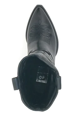Stivaletti Texani Neri Con Tomaia Ricamata Made in Italy TEX901RN-PITTARELLO LOVE Online