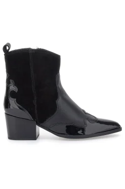 Stivaletti Texani Neri In Vera Pelle 54265-PITTARELLO GLAM Sale