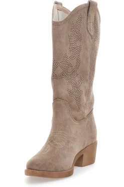 Stivaletti Texani Taupe con Rimani CAFE' COST Q903A1-CAFÈ COST Online