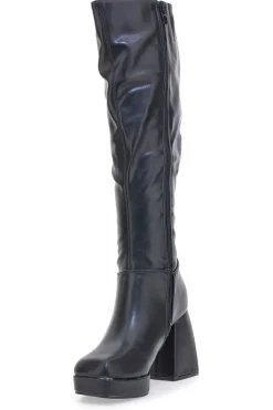 Stivali Alti con Tacco Neri 27274-PUSHY WAMP Best