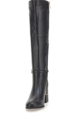 Stivali alti neri con dettagli dorati 8366M-LAURA BIAGIOTTI Discount