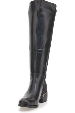 Stivali alti neri con fascia elastica 9310-LAURA BIAGIOTTI New