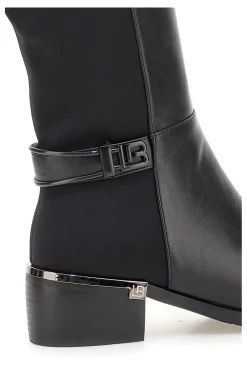 Stivali alti neri con fascia elastica 9310-LAURA BIAGIOTTI New