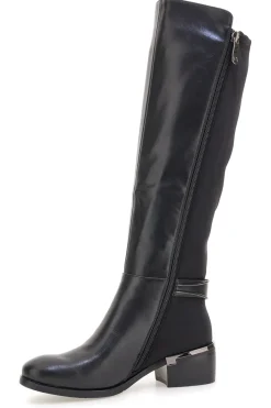 Stivali alti neri con fascia elastica 9310-LAURA BIAGIOTTI New