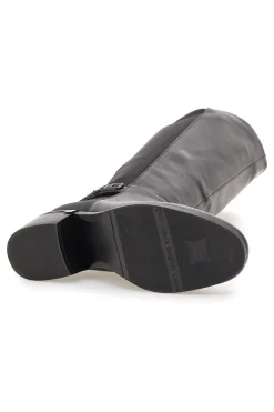 Stivali alti neri con fascia elastica 9310-LAURA BIAGIOTTI New