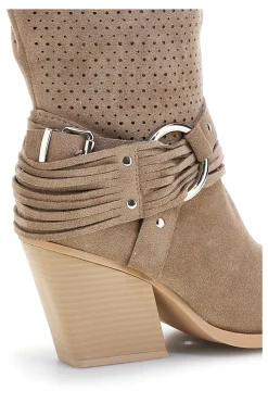 Stivali Beige traforati con fibbie Cafe' cost P723-CAFÈ COST Best