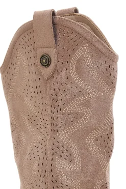Stivali beige traforati con tacco Cafè cost H3W205837-CAFÈ COST