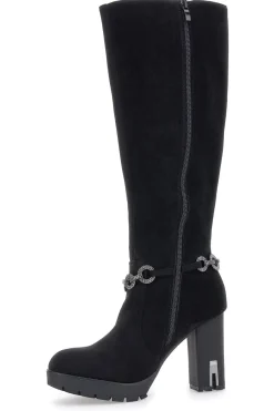 Stivali con tacco Neri 262534-MON DIEU Hot
