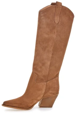 Stivali marroni in vera pelle stile texano TEX902-PITTARELLO LOVE