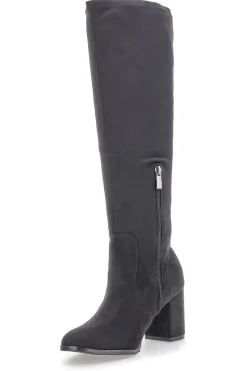 Stivali neri al ginocchio con tacco largo 8002-LE HAVRE PARIS Discount