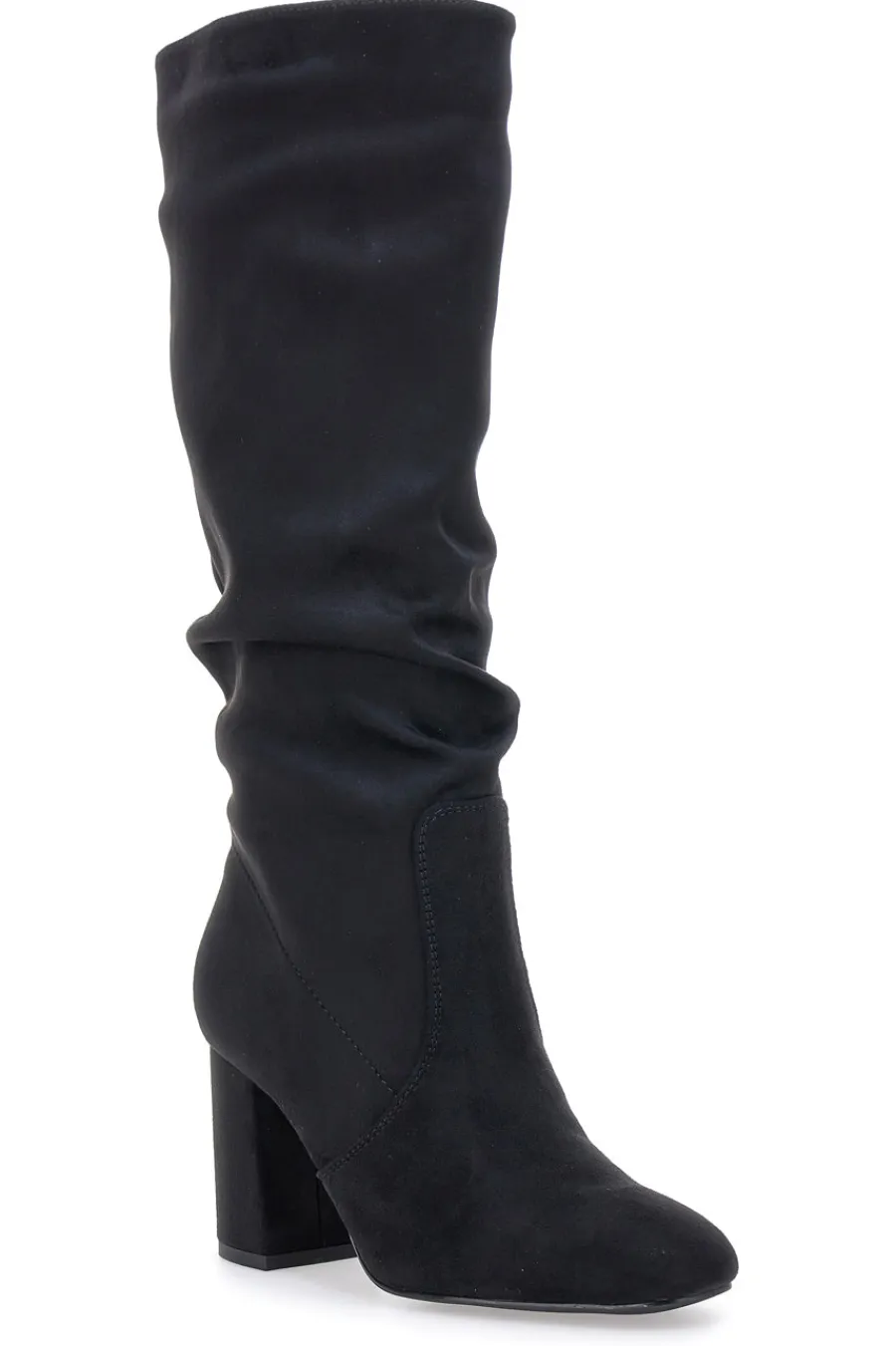 Stivali neri al ginocchio con tacco e gambale morbido BT2140004-PITTARELLO CAPSULE Online