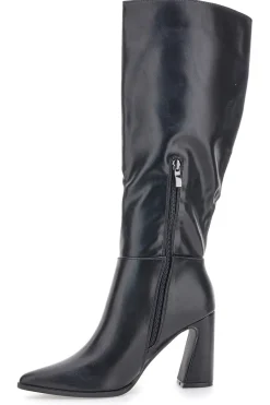 Stivali neri con tacco svasato 802-LE HAVRE PARIS Best