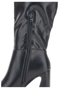Stivali neri con tacco svasato 802-LE HAVRE PARIS Best