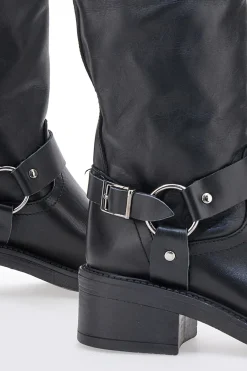 Stivali Neri in Vera Pelle con Fibbia 3-PITTARELLO GLAM Discount