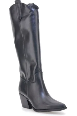 Stivali neri in vera pelle stile texano TEX902-PITTARELLO LOVE Online