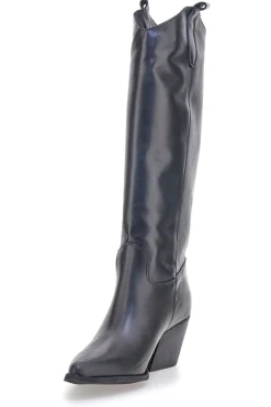Stivali neri in vera pelle stile texano TEX902-PITTARELLO LOVE Online