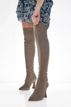 Stivali Overknee 706 Fango Scamosciato-PITTARELLO Outlet